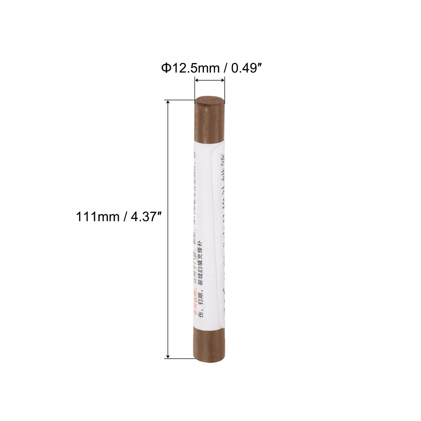 uxcell Uxcell Wood Wax Filler Stick, Furniture Repair Crayon Touch Up Fixing Pen, Heavy Brown