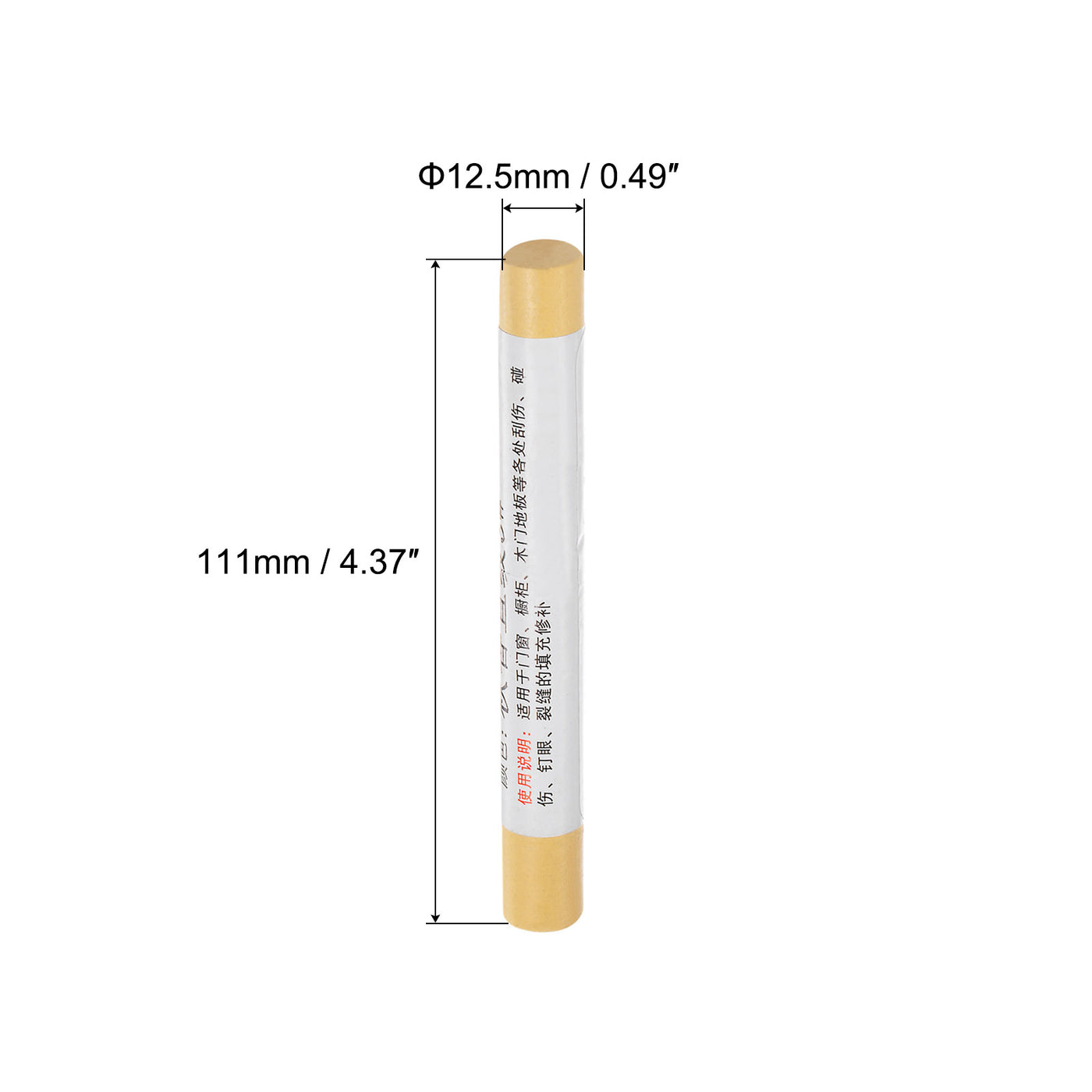 uxcell Uxcell Wood Wax Filler Stick, Furniture Repair Crayon Touch Up Fixing Pen, Light Yellow