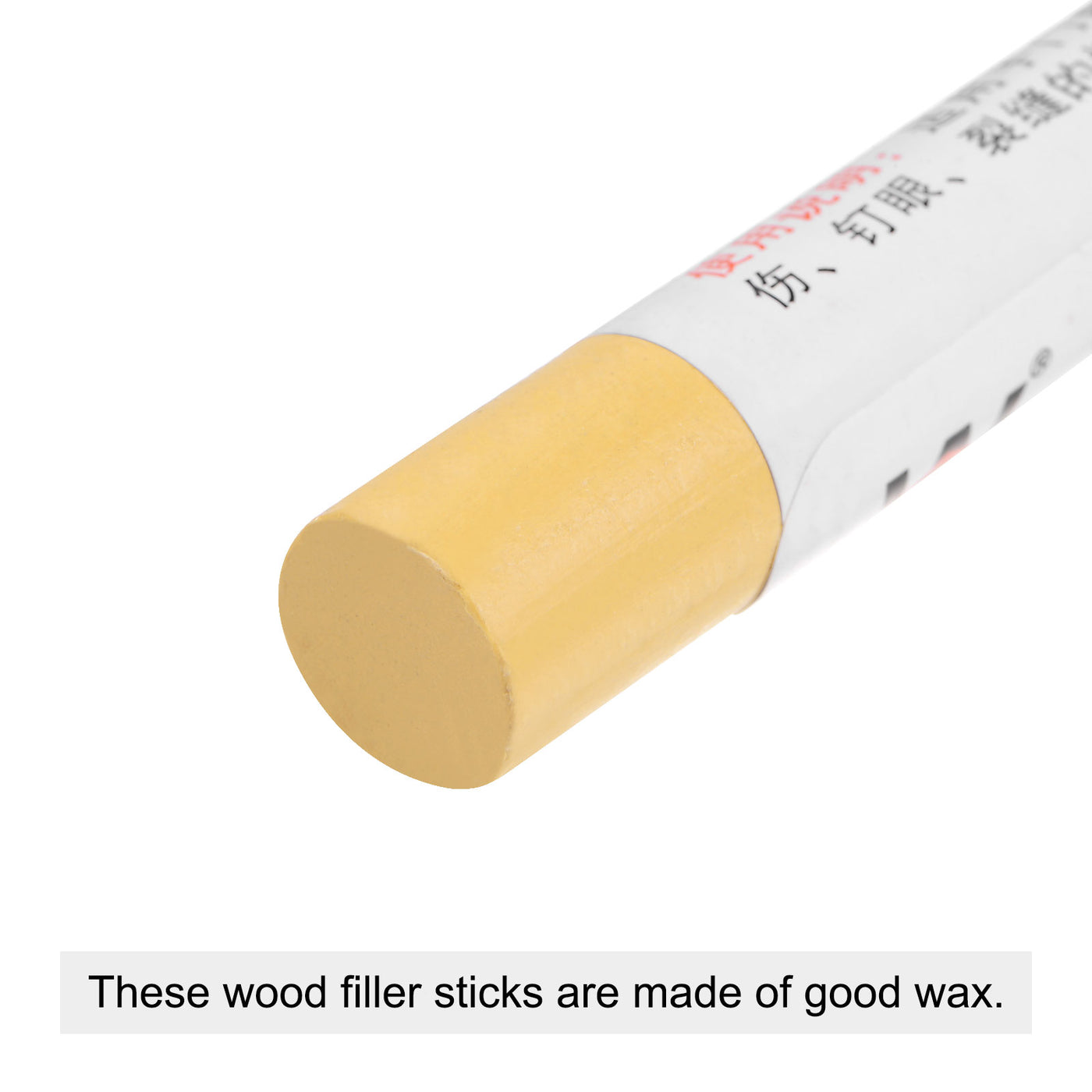 uxcell Uxcell Wood Wax Filler Stick, Furniture Repair Crayon Touch Up Fixing Pen, Light Yellow