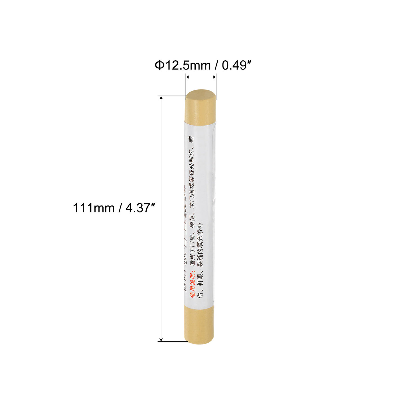 uxcell Uxcell Wood Wax Filler Stick, Furniture Repair Crayon Touch Up Fixing Pen, Earth Yellow