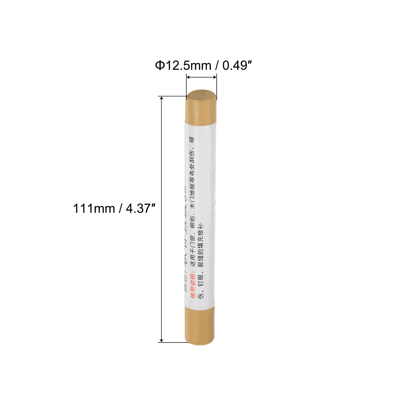 uxcell Uxcell Wood Wax Filler Stick Furniture Touch Up Fixing Crayon, Medium Mineral Yellow