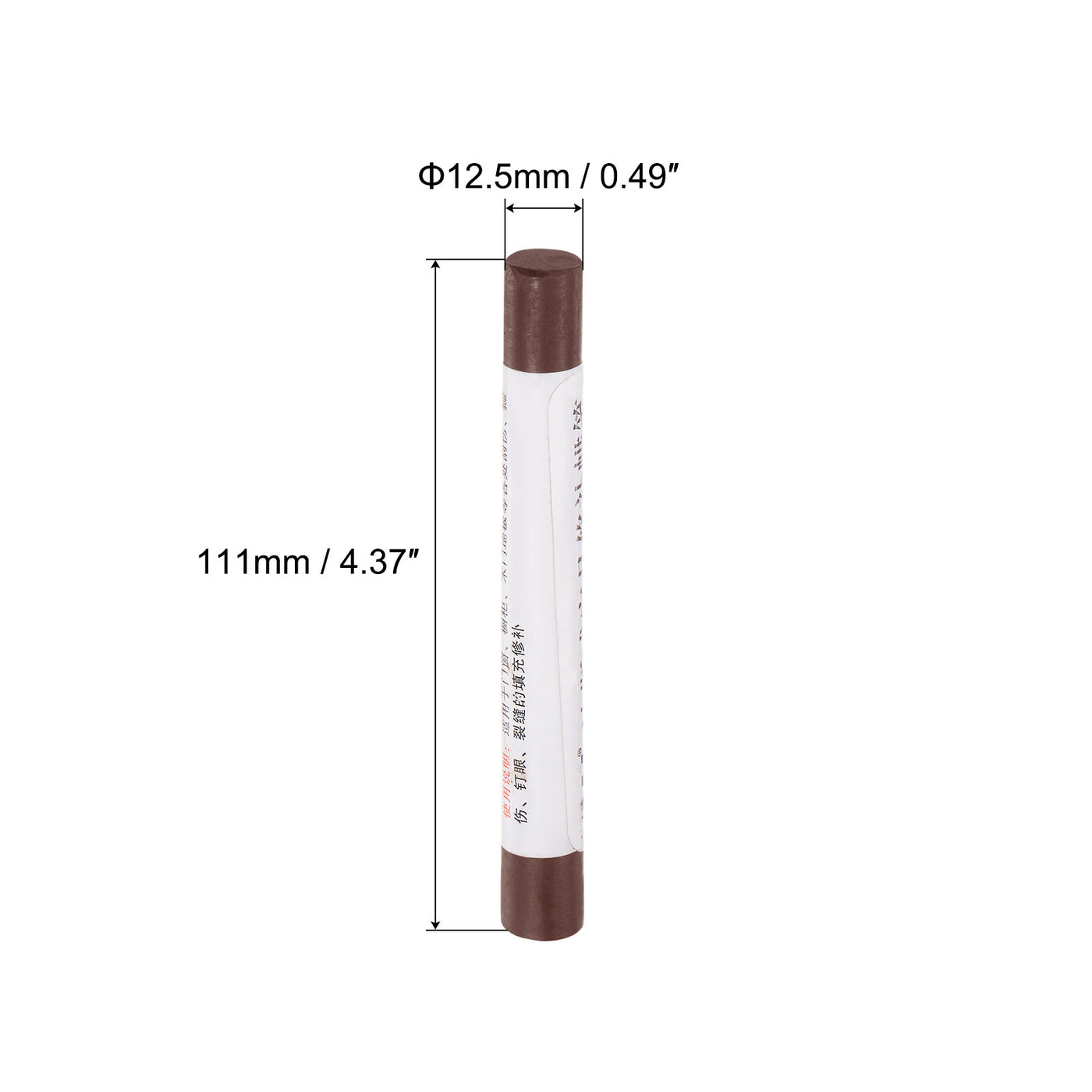 uxcell Uxcell Wood Wax Filler Stick, Furniture Repair Crayon Touch Up Fixing Pen, Dark Red