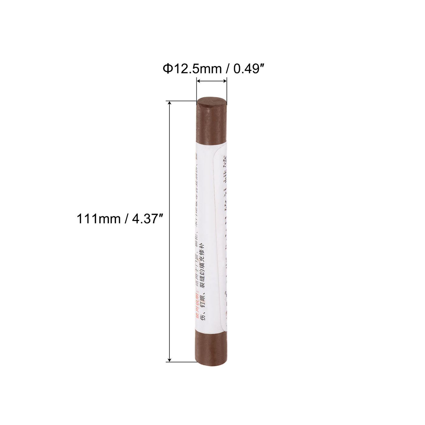 uxcell Uxcell Wood Wax Filler Stick, Furniture Repair Touch Up Fixing Crayon, Light Brown Red