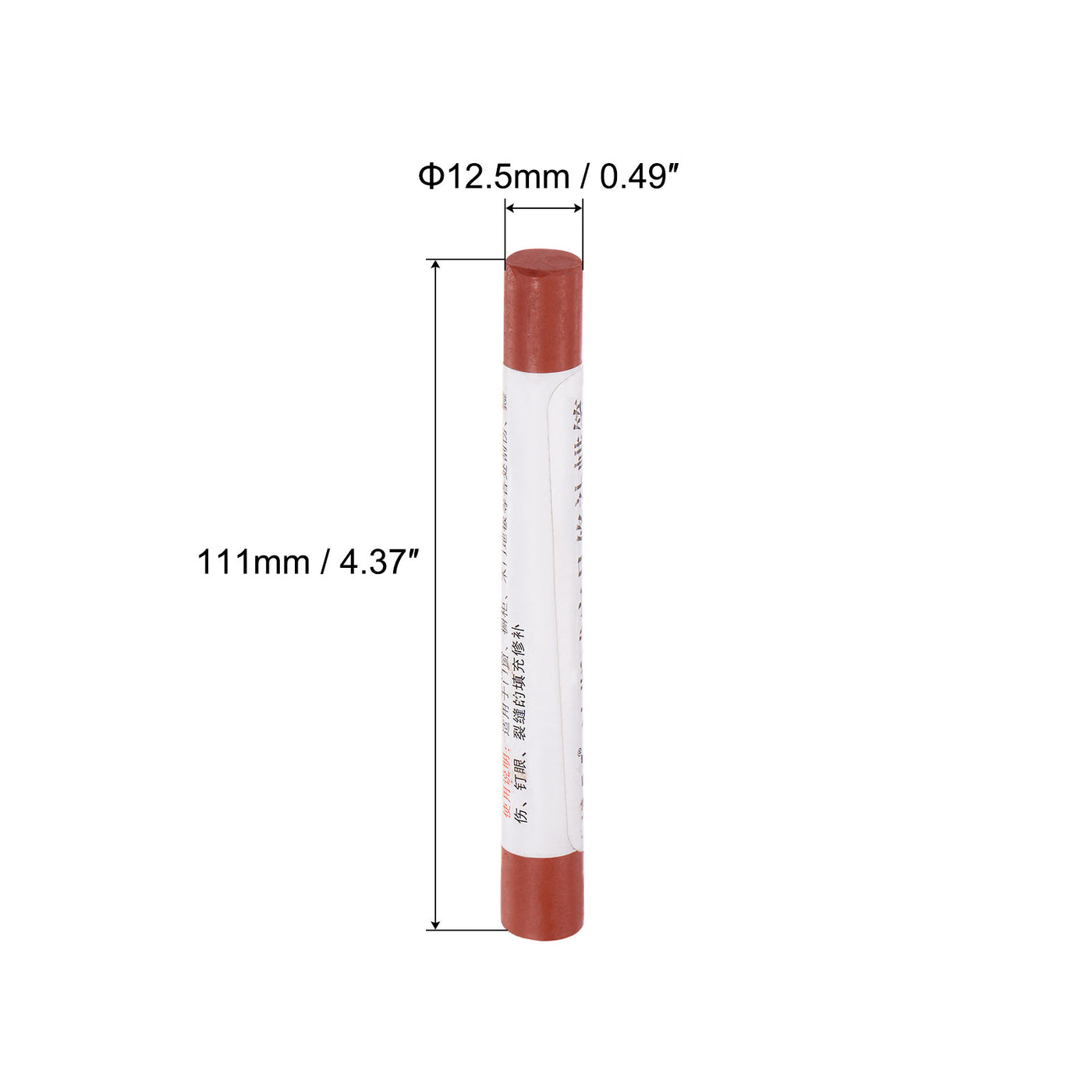 uxcell Uxcell Wood Wax Filler Stick, Furniture Repair Crayon Touch Up Fixing Pen, Brick Red