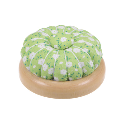 Harfington Magnetic Pin Cushions Wooden Base Sewing Needle Holder, Light Green White