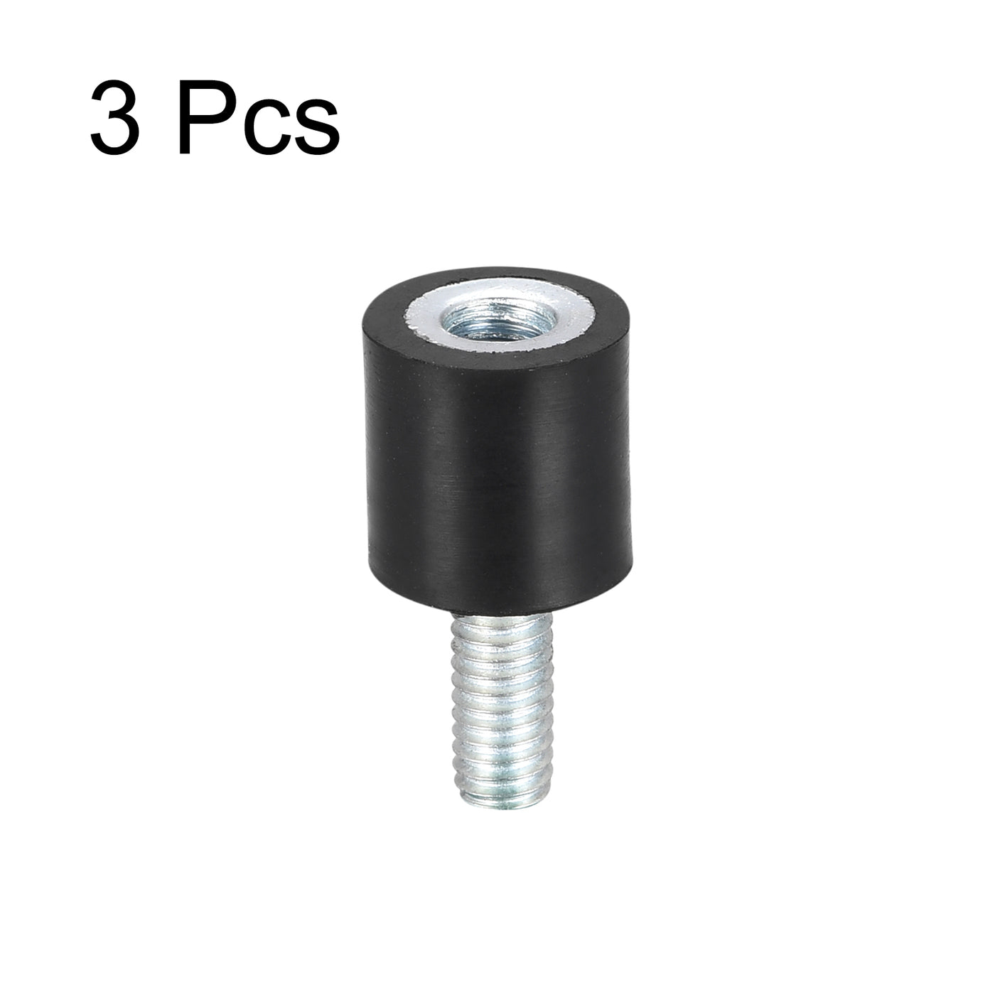 uxcell Uxcell Rubber Mount 3pcs M4 Male/Female Vibration Isolator Shock Absorber D10mmxH10mm