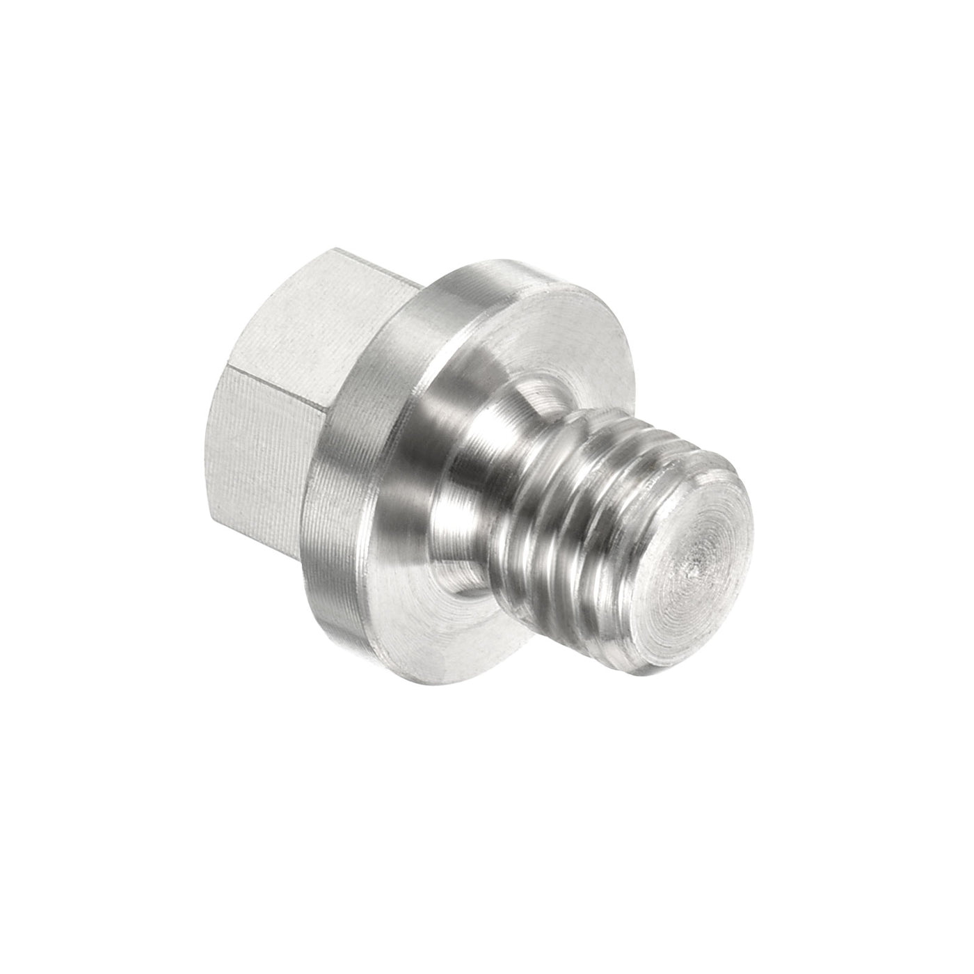 Harfington Male Plug, Waterproof Dustproof Stainless Steel Thread Hex Head Socket Solid Pipe Fitting