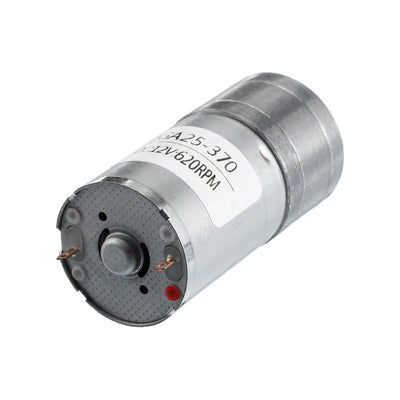 Harfington Micro Speed Reduction Gear Box Motor DC12V 620RPM Geared Motor for 370 Motor