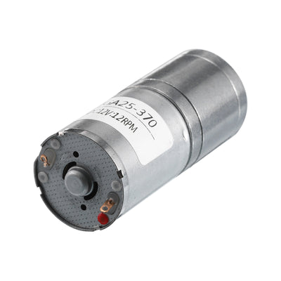 Harfington Micro Speed Reduction Gear Box Motor DC12V 12RPM Geared Motor for 370 Motor