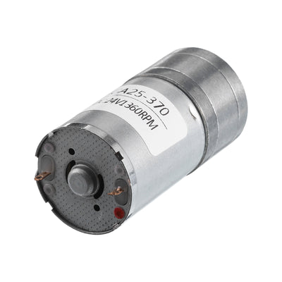 Harfington Micro Speed Reduction Gear Box Motor DC24V 1360RPM Geared Motor for 370 Motor