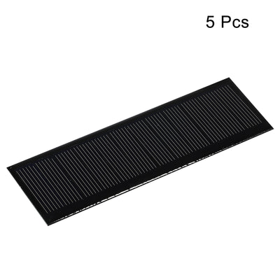 Harfington Mini Solar Panel Cell 6V 105mA 0.5775W 120mm x 38mm for DIY Project Pack of 5