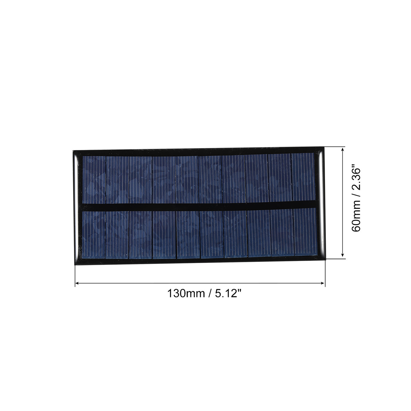 Harfington Mini Solar Panel Cell 5V 200mA 1W 130mm x 60mm for DIY Project Pack of 1