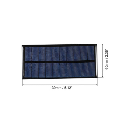 Harfington Mini Solar Panel Cell 5V 200mA 1W 130mm x 60mm for DIY Project Pack of 1