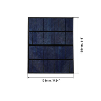 Harfington Mini Solar Panel Cell 6V 550mA 3.3W 165mm x 133mm for DIY Project Pack of 1