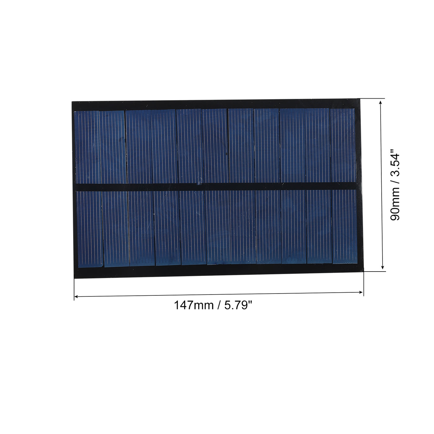 Harfington Mini Solar Panel Cell 5.5V 240mA 1.32W 147mm x 90mm for DIY Project Pack of 1