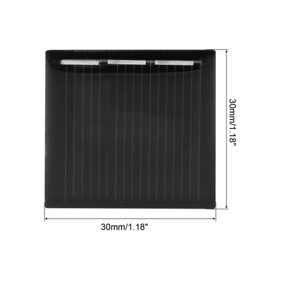 Harfington Mini Solar Panel Cell 1.5V 60mA 0.09W 30mm x 30mm for DIY Project Pack of 10