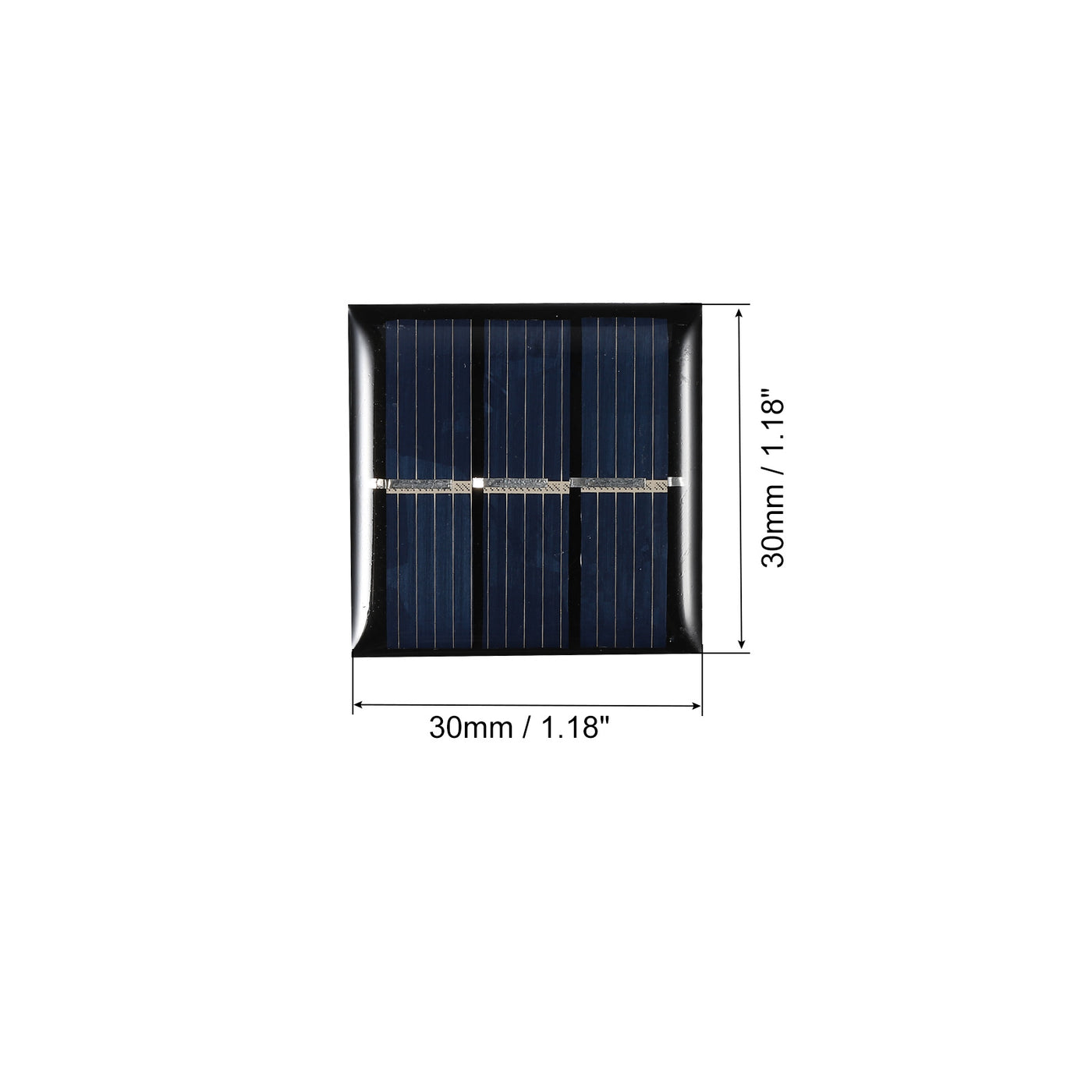 Harfington Mini Solar Panel Cell 1.5V 60mA 0.09W 30mm x 30mm for DIY Project Pack of 5