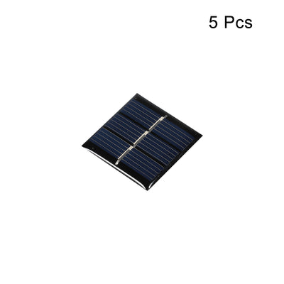 Harfington Mini Solar Panel Cell 1.5V 60mA 0.09W 30mm x 30mm for DIY Project Pack of 5