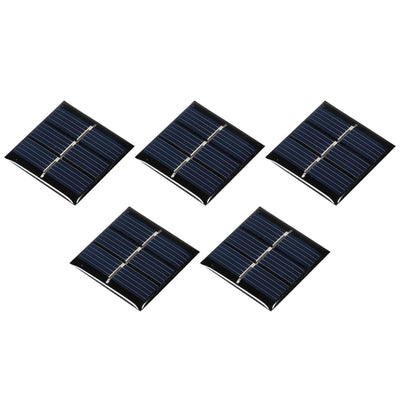 Harfington Mini Solar Panel Cell 1.5V 60mA 0.09W 30mm x 30mm for DIY Project Pack of 5