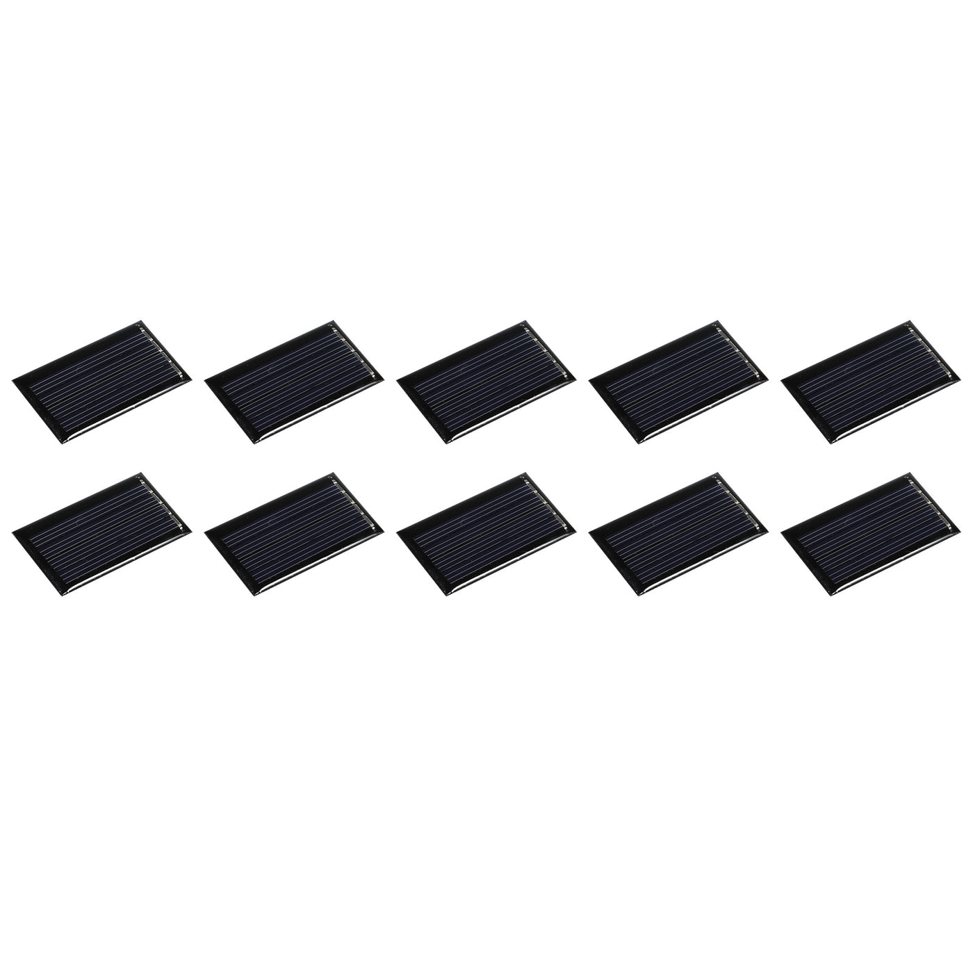 Harfington Mini Solar Panel Cell 2V 45mA 0.09W 44mm x 26mm for DIY Project Pack of 10