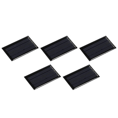 Harfington Mini Solar Panel Cell 2V 45mA 0.09W 44mm x 26mm for DIY Project Pack of 5