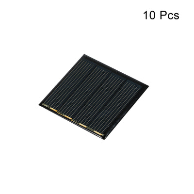 Harfington Mini Solar Panel Cell 2V 110mA 0.22W 44mm x 44mm for DIY Project Pack of 10