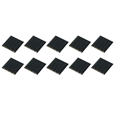 Harfington Mini Solar Panel Cell 2V 110mA 0.22W 44mm x 44mm for DIY Project Pack of 10