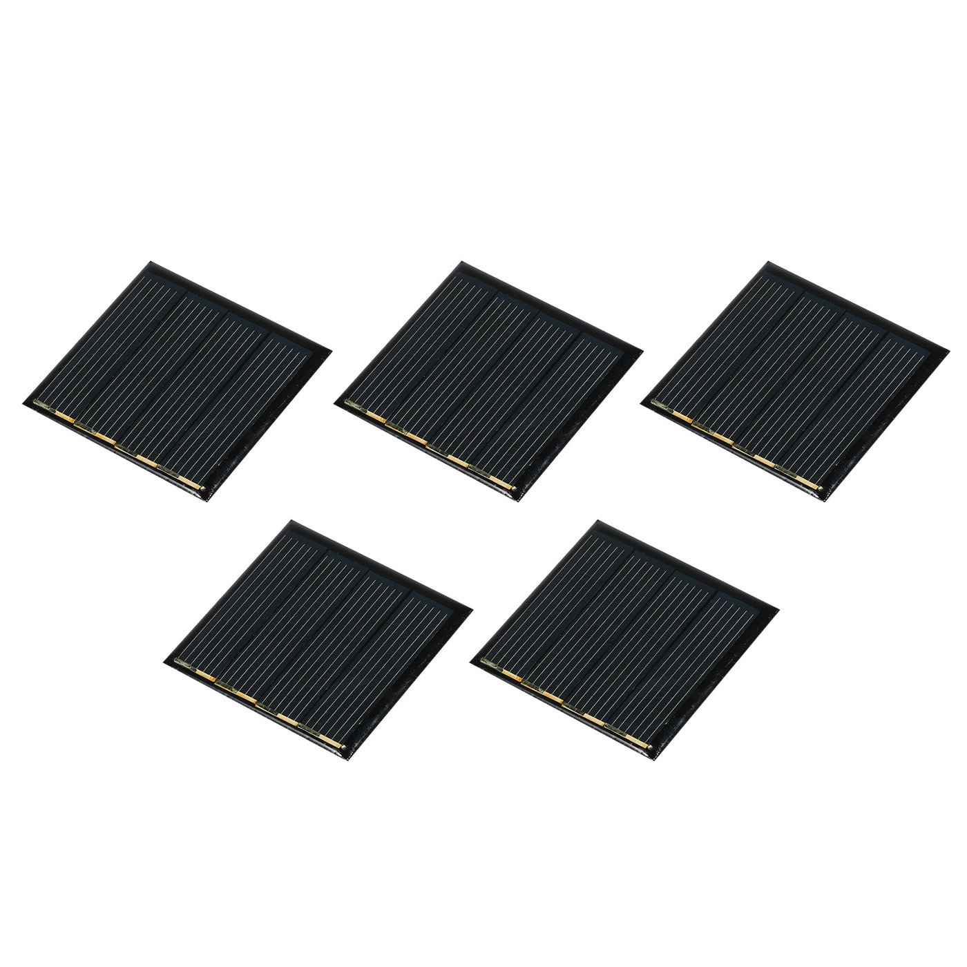 Harfington Mini Solar Panel Cell 2V 110mA 0.22W 44mm x 44mm for DIY Project Pack of 5