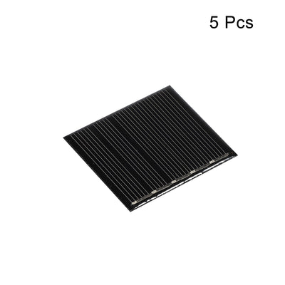 Harfington Mini Solar Panel Cell 2.5V 80mA 0.2W 48.5mm x 42.5mm for DIY Project Pack of 10