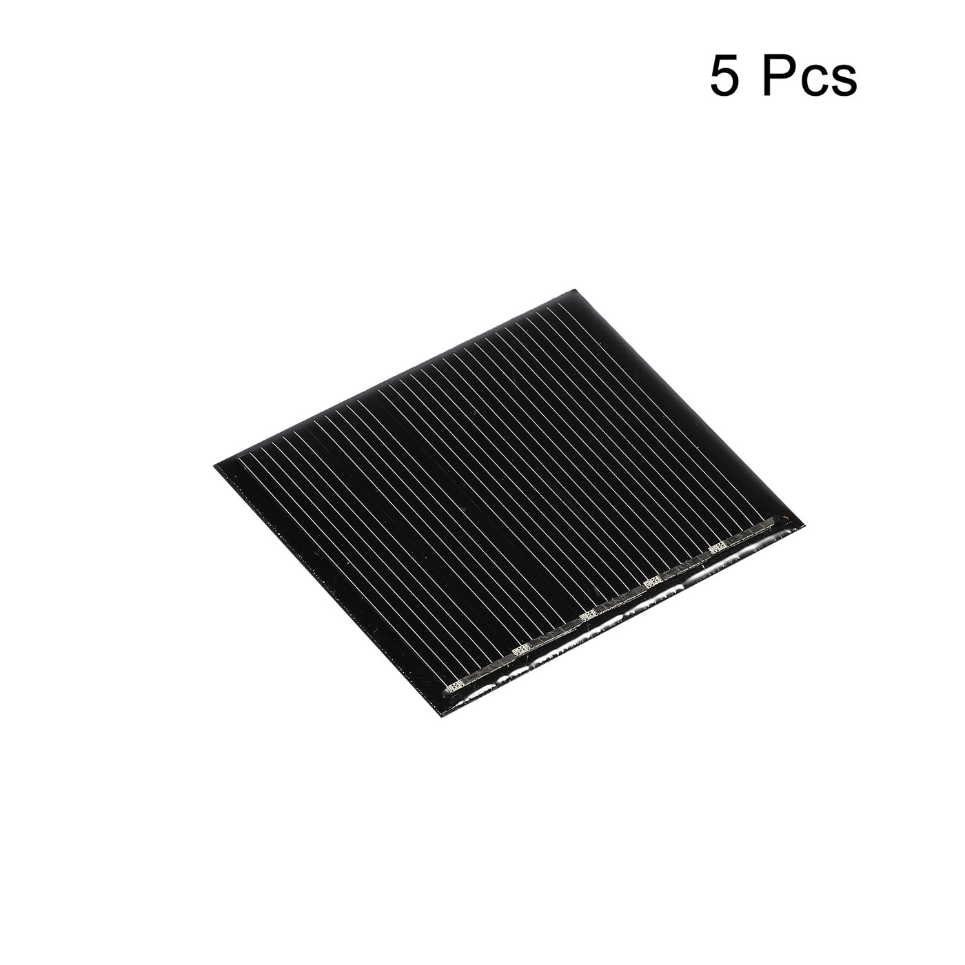 Harfington Mini Solar Panel Cell 2.5V 80mA 0.2W 48.5mm x 42.5mm for DIY Project Pack of 5