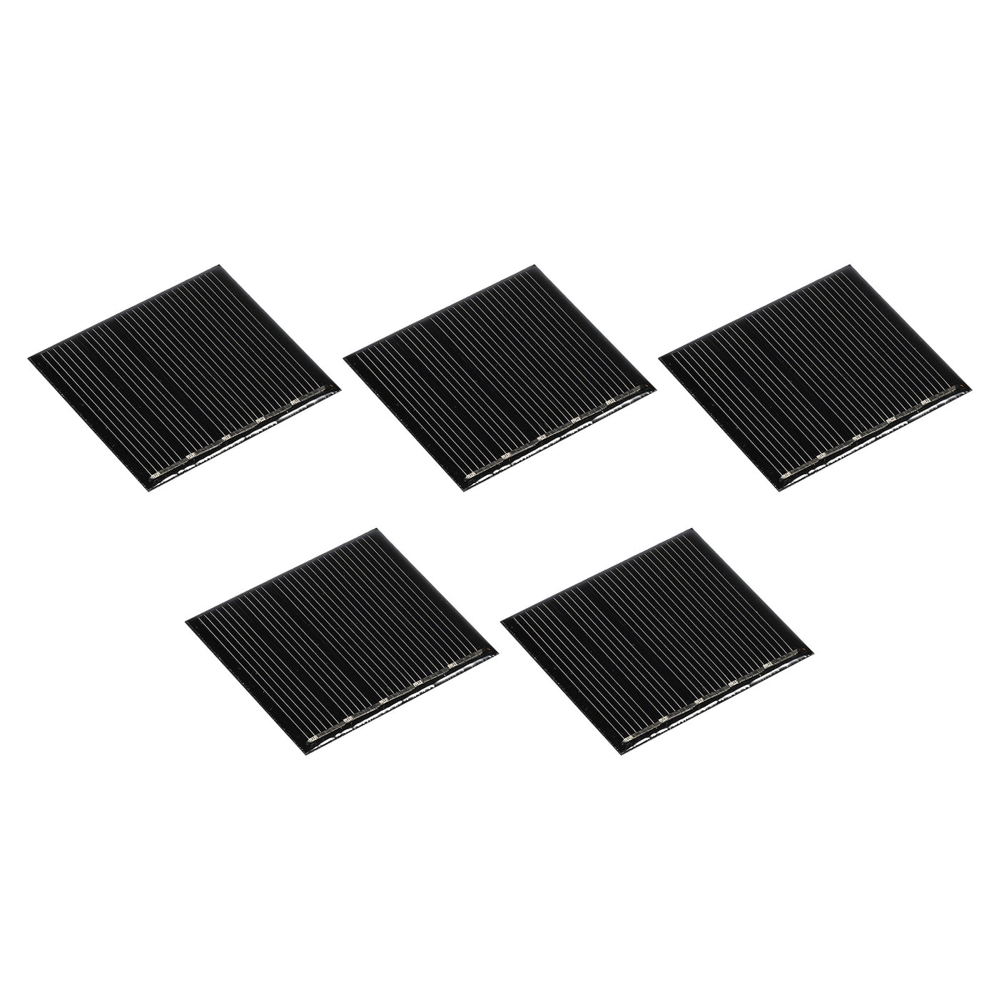 Harfington Mini Solar Panel Cell 2.5V 80mA 0.2W 48.5mm x 42.5mm for DIY Project Pack of 5