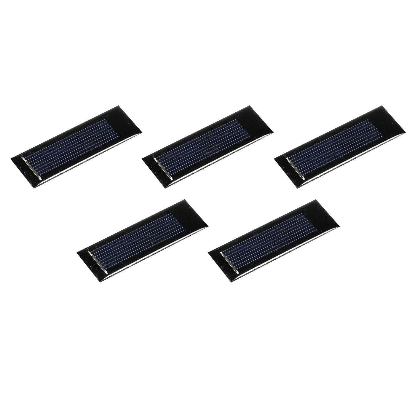 Harfington Mini Solar Panel Cell 0.5V 160mA 0.08W 53mm x 18mm for DIY Project Pack of 5