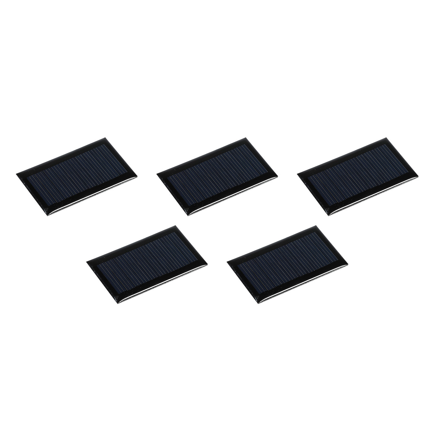 Harfington Mini Solar Panel Cell 5V 45mA 0.225W 53mm x 30mm for DIY Project Pack of 5