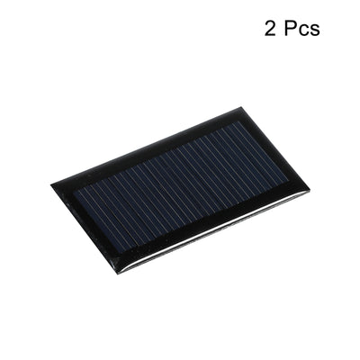 Harfington Mini Solar Panel Cell 5V 45mA 0.225W 53mm x 30mm for DIY Project Pack of 2