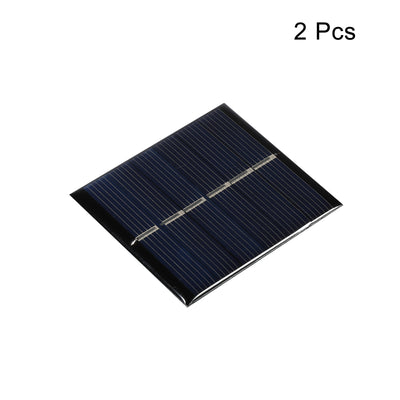 Harfington Mini Solar Panel Cell 3V 150mA 0.45W 60mm x 55mm for DIY Project Pack of 2