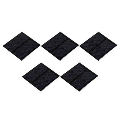 Harfington Mini Solar Panel Cell 2V 150mA 0.3W 60mm x 60mm for DIY Project Pack of 5