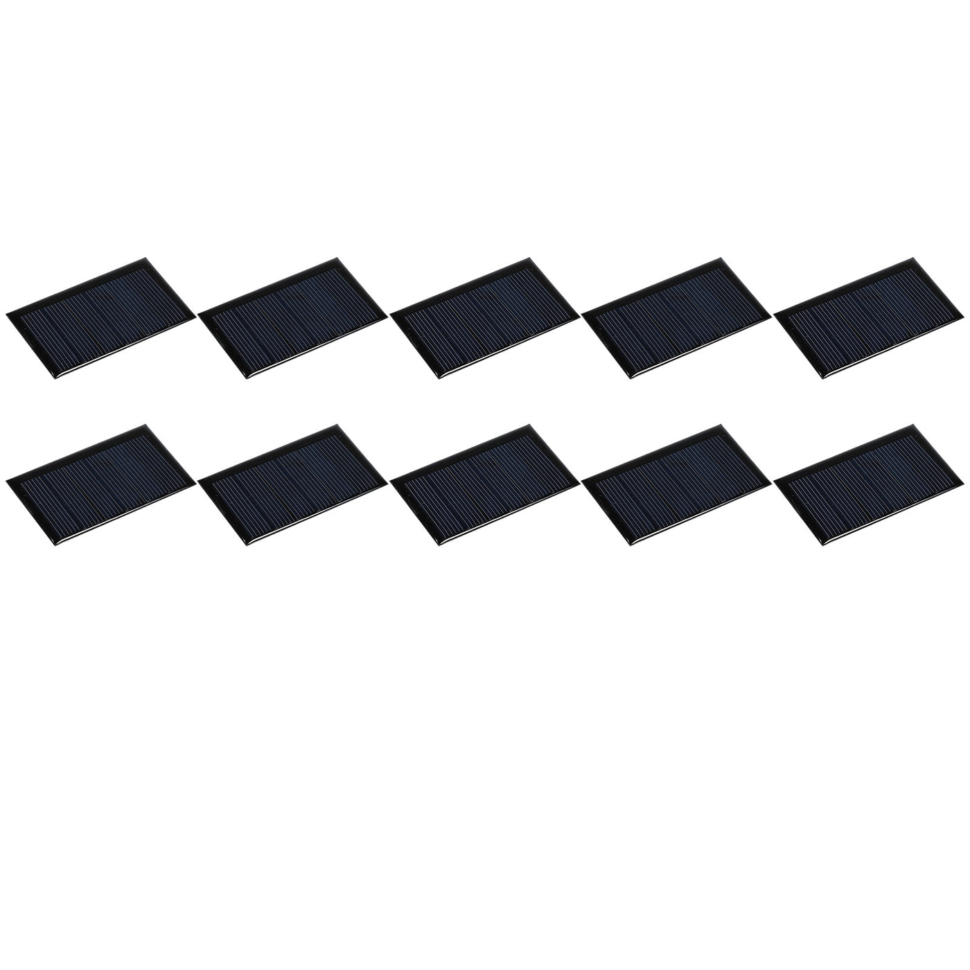 Harfington Mini Solar Panel Cell 3V 90mA 0.27W 62mm x 36mm for DIY Project Pack of 10