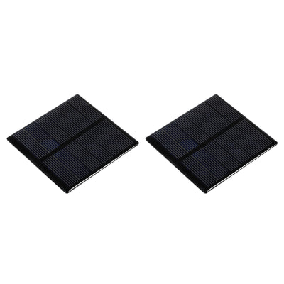 Harfington Mini Solar Panel Cell 3V 210mA 0.63W 70mm x 70mm for DIY Project Pack of 2