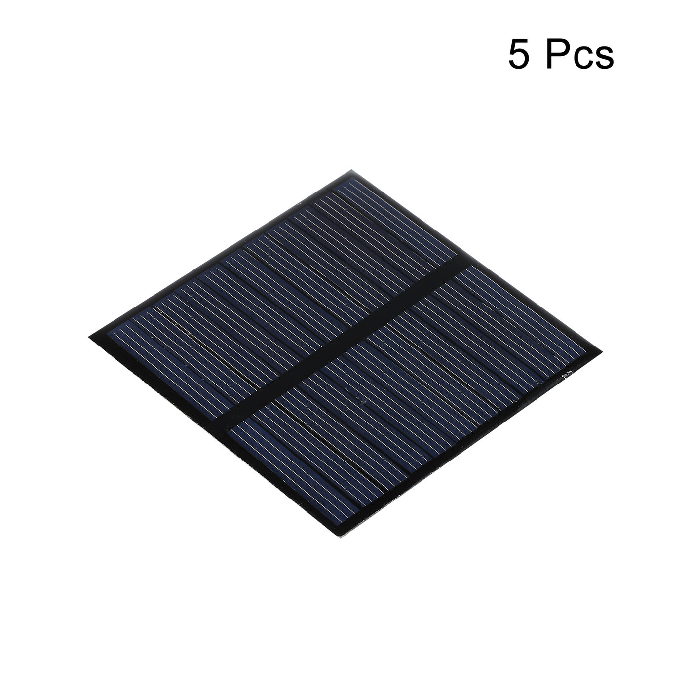 Harfington Mini Solar Panel Cell 5.5V 110mA 0.605W 70mm x 70mm for DIY Project Pack of 5