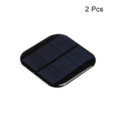 Harfington Mini Solar Panel Cell 5.5V 130mA 0.715W 72mm x 72mm for DIY Project Pack of 2