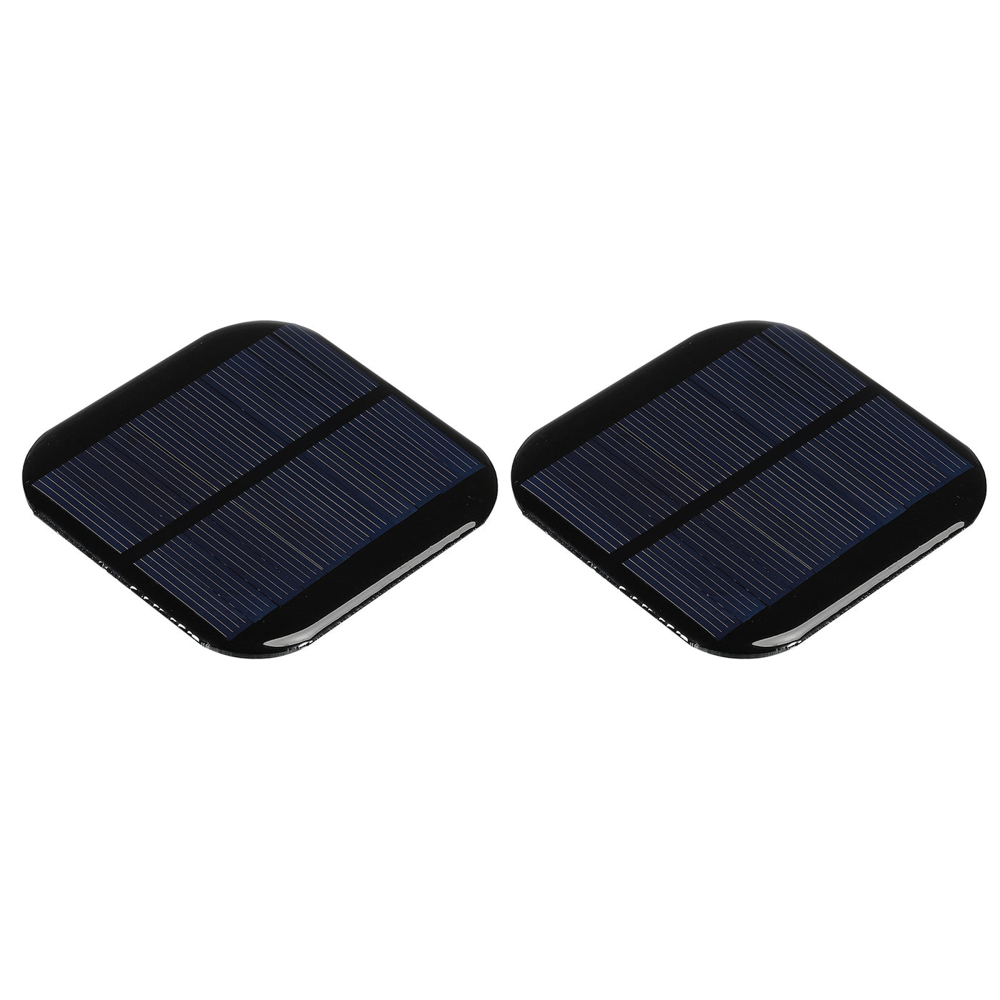 Harfington Mini Solar Panel Cell 5.5V 130mA 0.715W 72mm x 72mm for DIY Project Pack of 2