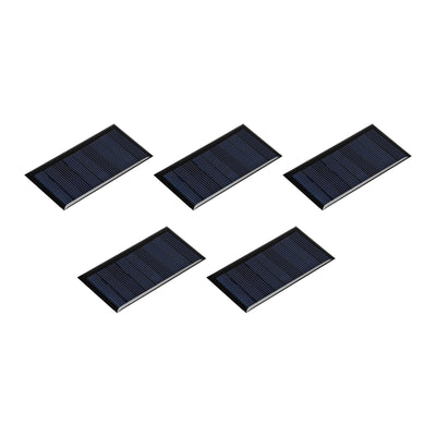 Harfington Mini Solar Panel Cell 4.5V 80mA 0.36W 77.5mm x 40.5mm for DIY Project Pack of 5