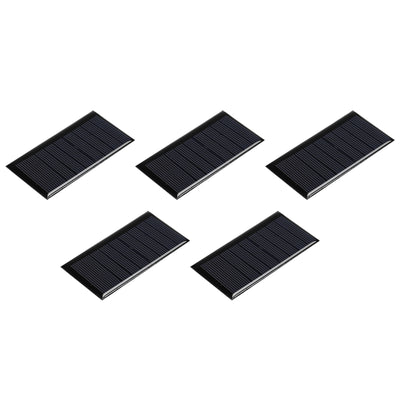 Harfington Mini Solar Panel Cell 4.5V 90mA 0.405W 77.5mm x 40.5mm for DIY Project Pack of 5