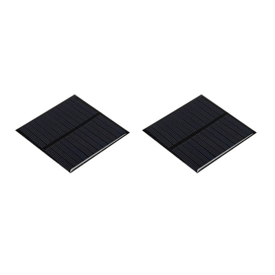 Harfington Mini Solar Panel Cell 6V 150mA 0.75W 80mm x 80mm for DIY Project Pack of 2