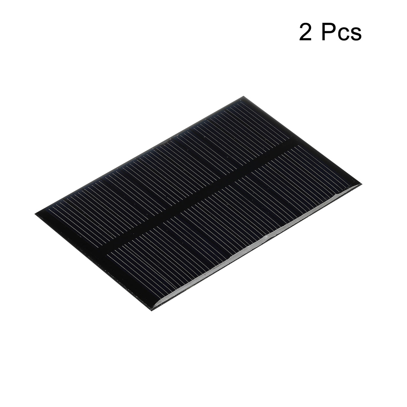 Harfington Mini Solar Panel Cell 5.5V 120mA 0.66W 84.5mm x 55.5mm for DIY Project Pack of 2