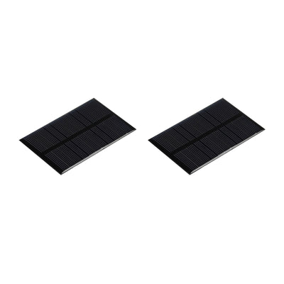 Harfington Mini Solar Panel Cell 5.5V 120mA 0.66W 84.5mm x 55.5mm for DIY Project Pack of 2