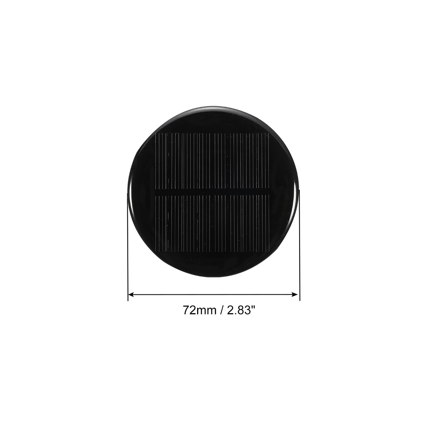 Harfington Mini Solar Panel Cell 4V 130mA 0.52W 72mm for DIY Project Pack of 5