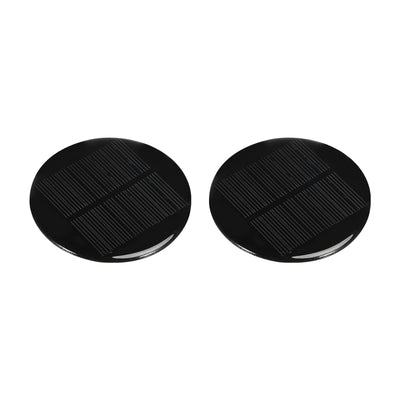 Harfington Mini Solar Panel Cell 4V 130mA 0.52W 72mm for DIY Project Pack of 2