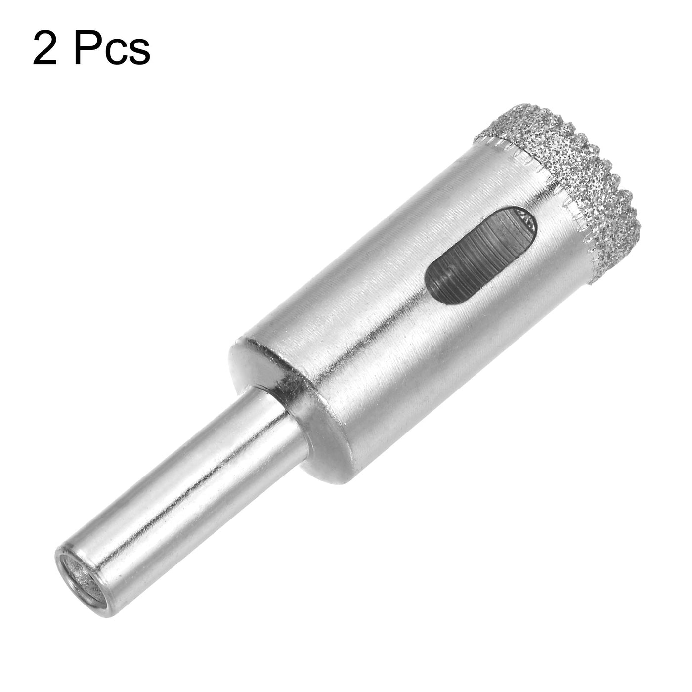 Harfington 14mm Serrated Hollow Core Diamond Drill Bits Hole Saw for Glass Tile Stone 2pcs