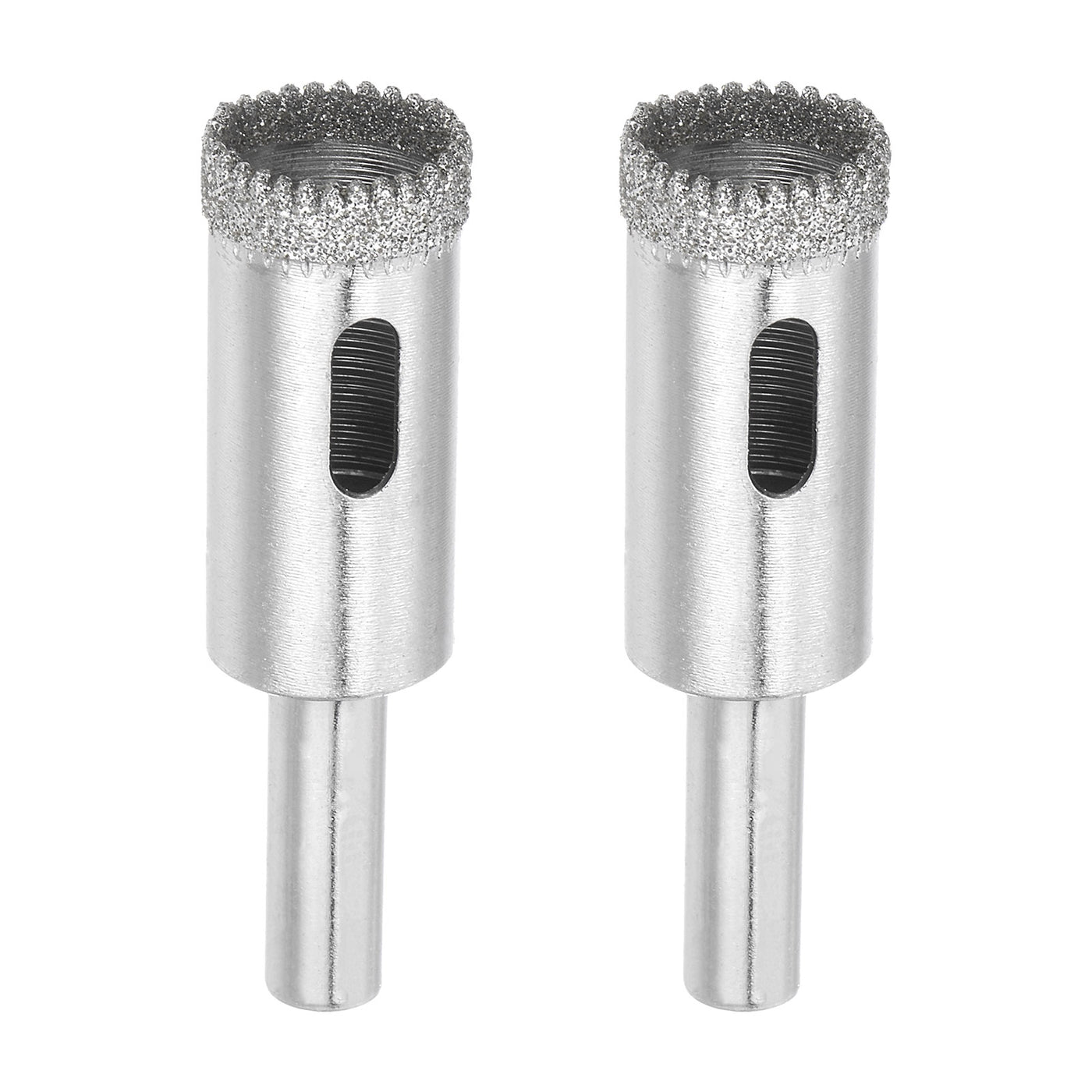 Harfington 14mm Serrated Hollow Core Diamond Drill Bits Hole Saw for Glass Tile Stone 2pcs